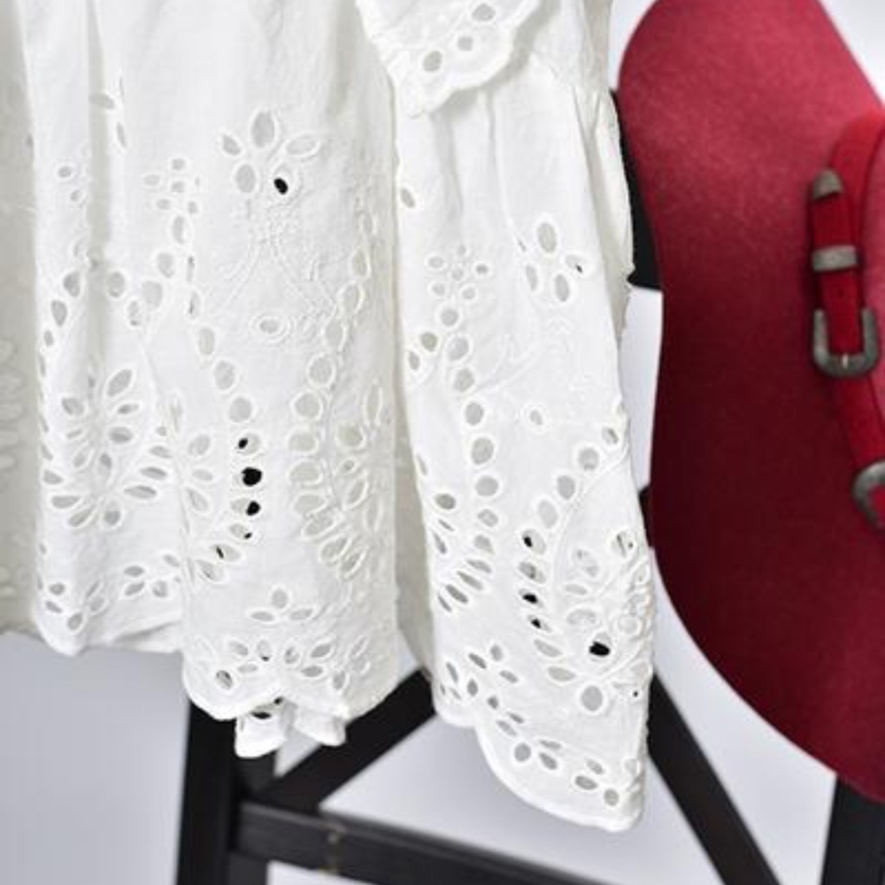 Phoebe Eyelet Ruffle Top - Picture 4 of 4